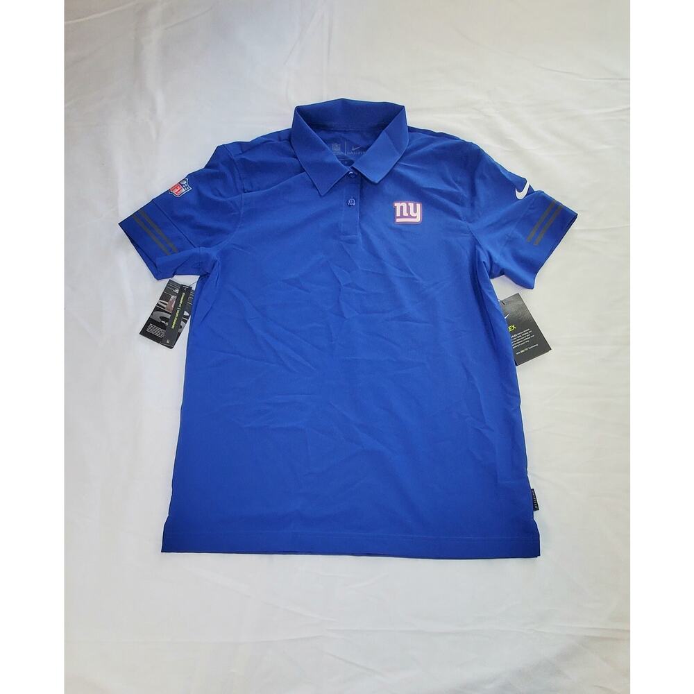 Nike Size M Women's Dri Fit New York Giants On Field Polo CJ9874-495 Blue Ca6